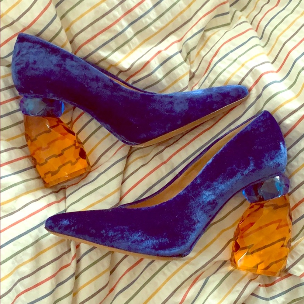 Dries Van Noten Jewel Block Heel Pumps